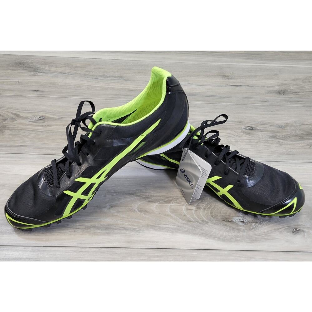 Asics Athletic Shoes Men's 11.5 Black/Flash Yellow Hyper MD 5 - Picture 4 of 10